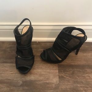 Caged black Jessica Simpson heels Size 6.5